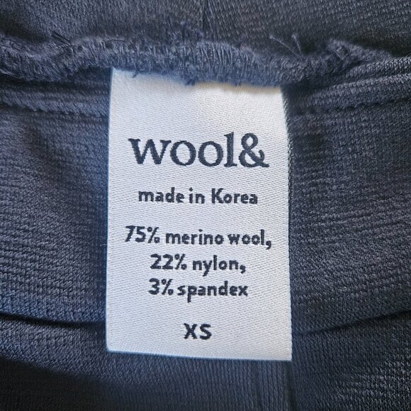 Wool& Frame Merino Wool Ponte Culotte - XS Washed Navy - Picture 6 of 9